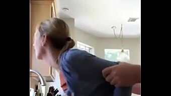 Mature Woman Gets Intimate In The Kitchen