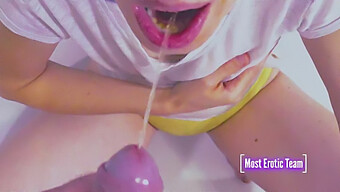 Homemade Video Of A Masked Schoolgirl Taking A Deepthroat Showering With Sperm