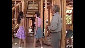 Gang Bang In Construction Site With Horny Teens