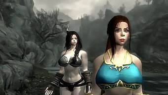 Jenna And Lacey'S Mishap In The World Of Skyrim