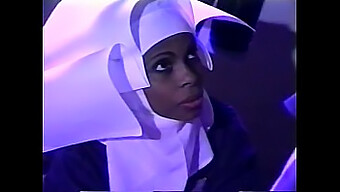 Young Black Nun Seduces White Priest In Erotic Encounter